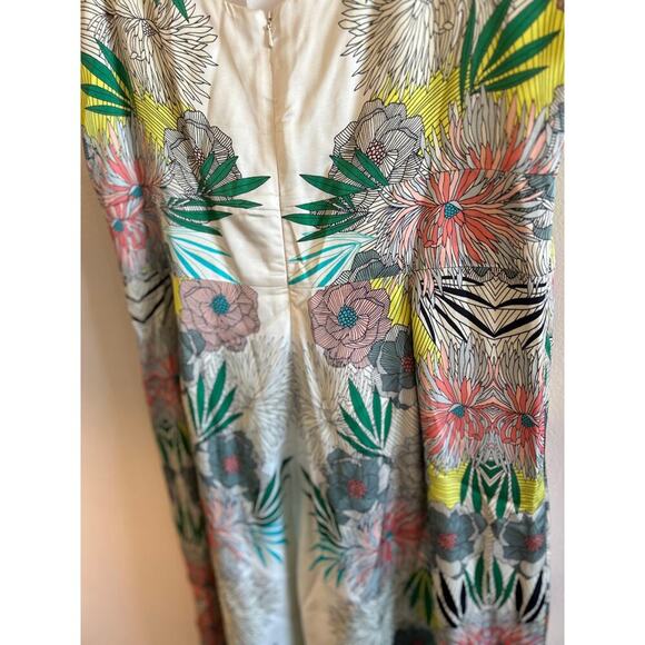 Anthro Corey Lynn Calter Metallic Party Jumpsuit Wide Leg 14 NWT - Picture 5 of 12